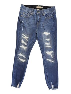 Torrid Bombshell Skinny Jeans 10S
Short Distressed Raw Hem Stretch
Denim